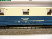 Sachsenmodelle 13570 H0 Bahnpostwagen Post mr -a /26 ozeanblau/beige DBP Epoche V TOP in OVP