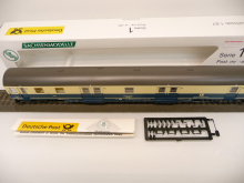 Sachsenmodelle 13570 H0 Bahnpostwagen Post mr -a /26 ozeanblau/beige DBP Epoche V TOP in OVP