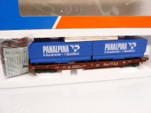 Roco 46361 H0 Einheitstaschenwagen PANALPINA der ÖBB 479 4 581-5 braun TOP in OVP