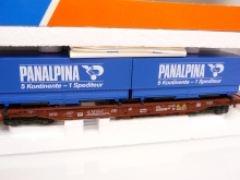 Roco 46361 H0 Einheitstaschenwagen PANALPINA der ÖBB 479 4 581-5 braun TOP in OVP