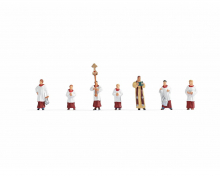 Noch 15410 H0 Miniaturfiguren - Pfarrer und Ministranten 7 Stück