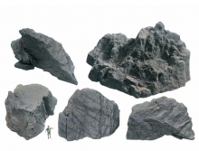 Noch 58451 H0 Felsstücke Granit 5 Stück