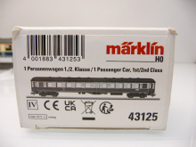 Märklin H0 43125 Eilzugwagen ABym(b)411 252-0 DB Ep IV türkis / beige Innenbeleuchtet in OVP