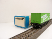 Märklin 4481 H0 Containerwagen Hellwig´s Möbel kommen! grün Werbemodell TOP in OVP
