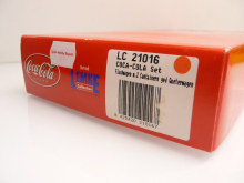 Electrotren Lemke LC 21016 H0 2 Containerwagen beladen mit 4 x 20 ft Coca-Cola Containern