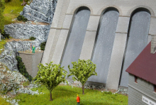 Faller 130943 H0 Elektrizitätswerk mit Staumauer