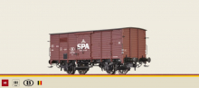 Brawa 49886 H0 Gedeckter Güterwagen G10 Spa Monopole der SNCB Epoche III - NEU