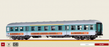 Brawa 46683 Nahverkehrswagen ABn417 Jägermeister der DB ex. Silberling Epoche V mit LED-Innenbeleuchtung