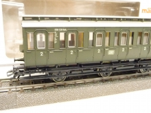 Märklin 97887 H0 Abteilwagen B3 058 128 Hmb der DB grün Epoche III TOP in OVP