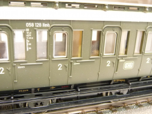 Märklin 97887 H0 Abteilwagen B3 058 128 Hmb der DB grün Epoche III TOP in OVP