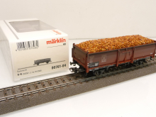 Märklin 97398 H0 Hochbordwagen Omm52 mit Rüben 869 657 der DB Epoche III TOP in OVP