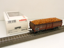 Märklin 97400 H0 Hochbordwagen Omm52 mit Rüben 862 658 der DB Epoche III TOP in OVP