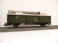 Märklin 97884 H0 Gepäckwagen Pwi 114 053 Hmb der DB grün Epoche III TOP in OVP
