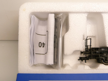 Roco 47740 H0 Tiefladewagen SSt 51 mit Überseekiste KRAUSS-MAFFEI der DB Ep. III TOP in OVP