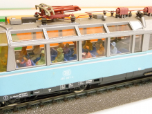 Roco 43930 H0 DC Triebwagen Gläserner Zug BR 491 der DB hellblau Epoche IV TOP in OVP