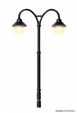 Viessmann H0 6109 - Bahnsteigleuchte Baden-Baden, doppelt, 2 LEDs warmweiß