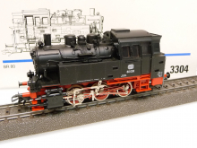 Märklin 3304 H0 Dampflokomotive BR 80 030 der DB Epoche III TOP in OVP