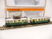 Arnold 2963 + 2973 Spur N Elektrotriebwagen ET 184 mit Beiwagen der DRG Epoche II TOP in OVP