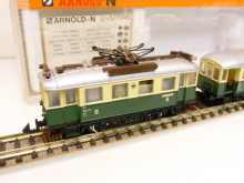 Arnold 2963 + 2973 Spur N Elektrotriebwagen ET 184 mit Beiwagen der DRG Epoche II TOP in OVP