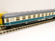Minitrix 3132 N Schnellzugwagen Büm der DB Beige/Blau Epoche IV mit Innenbeleuchtung TOP in OVP