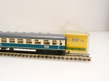 Minitrix 3117 N Schnellzugwagen BDüm der DB Beige/Blau Epoche IV mit Innenbeleuchtung TOP in OVP