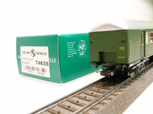 Sachsenmodelle 14636 H0 Bahnpostwagen mr-a grün DBP Epoche IV TOP in OVP