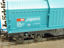 Märklin 4687 H0 Teleskophaubenwagen türkis der SBB Epoche IV TOP in OVP