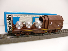 Märklin 4720 H0 Drehgestellwagen mit Teleskophauben braun der ÖBB TOP in OVP