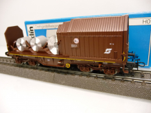 Märklin 4720 H0 Drehgestellwagen mit Teleskophauben braun der ÖBB TOP in OVP