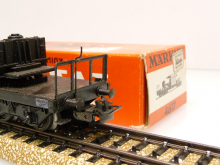 Märklin 4617 H0 Tiefladewagen SST 53 der DB Epoche III mit Großtransformator AEG TOP in roter OVP von 1964