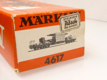 Märklin 4617 H0 Tiefladewagen SST 53 der DB Epoche III mit Großtransformator AEG TOP in roter OVP von 1964