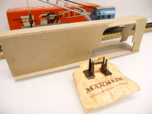 Märklin 4611 + 4503 H0 Kranwagen KRUPP-ARDELT der DB 315/2 blau mit Schutzwagen TOP in roter OVP