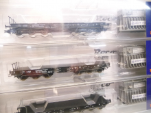 Roco 76157 H0 Schwerlastwagen-Set 3-teilig mit Heißbrammenhauben der DB Epoche IV TOP in OVP