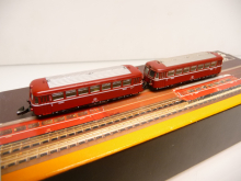 Märklin 8816 + 8817 Z Schienenbus 2-teilig VT 798 der DB altrot Epoche IV TOP in OVP