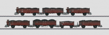 Märklin 46026 H0 7-teiliges Güterwagen-Set mit Kohlebeladung der DB braun Epoche III TOP in OVP