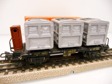 Märklin 4614 H0 Behältertragwagen der DB aus 01/1958 im alten roten Originalkarton