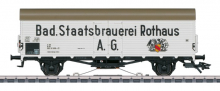 Märklin 00767-07 H0 Kühlwagen Rothaus mit Schlusslicht der DB weiss TOP in OVP verkauft S 24.02.2026 PK