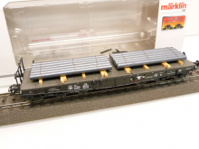 Märklin 48688 H0 Schwerlast-Flachwagen Ssym 46 mit Strangguss der DB Epoche III TOP in OVP