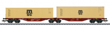Märklin 47816 H0 Doppel-Containertragwagen Sggrss 80 Epoche VI NEU