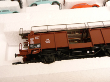 Märklin 46138 H0 Autotransportwagen-Paar Offs 59 beladen mit 8 VW Käfer TOP in OVP