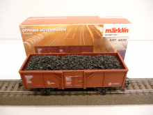 Märklin 4430 H0 Hochbordwagen der DB 510 2 382-7 braun mit Ladung KOHLE - TOP in OVP