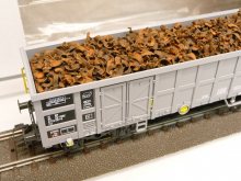 Märklin 46890 H0 Hochbordwagen Fas der SBB grau mit Ladung SCHROTT - TOP in OVP