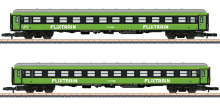 Märklin 87404 Spur Z Schnellzugwagen-Set Flixtrain 2-teilig grün Epoche VI NEU