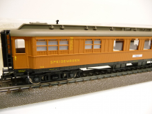 Fleischmann 5681K Schnellzug-Speisewagen WR4ü Teakholz der DB 798 Ep III braun mit Licht 2L= DC