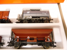 Roco 44054 H0 4er Set Güterwagen der DB braun/grau Epoche III TOP in OVP