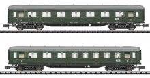 Minitrix 18287 N Schnellzugwagen-Set 2 D 96 der DB Epoche III - NEU
