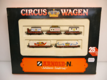 Arnold 0152 N Sonderzug Circus-Wagen Circus Krone 5-teilig Epoche IV TOP in OVP