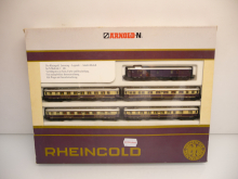Arnold 0143 N Personenwagen-Set Rheingold 5-teilig violett/beige Epoche II TOP in OVP