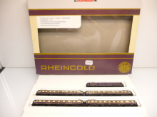 Arnold 0143 N Personenwagen-Set Rheingold 5-teilig violett/beige Epoche II TOP in OVP