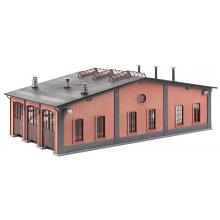 Faller 190069 H0 Aktions-Set Wagenhalle / Lokschuppen Bockkran und Hebeböcke